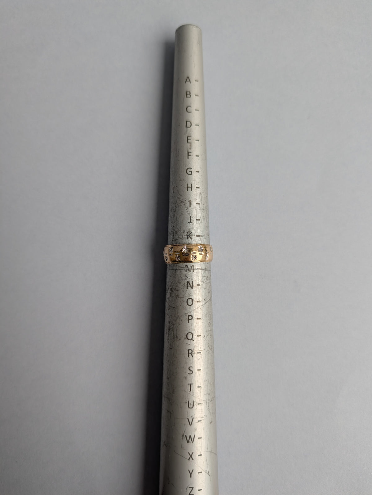Engraved Star Ring