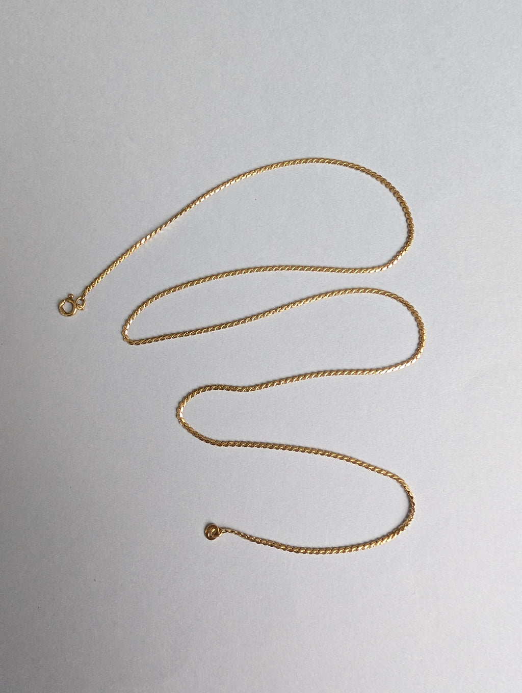18ct Yellow Serpentine Chain