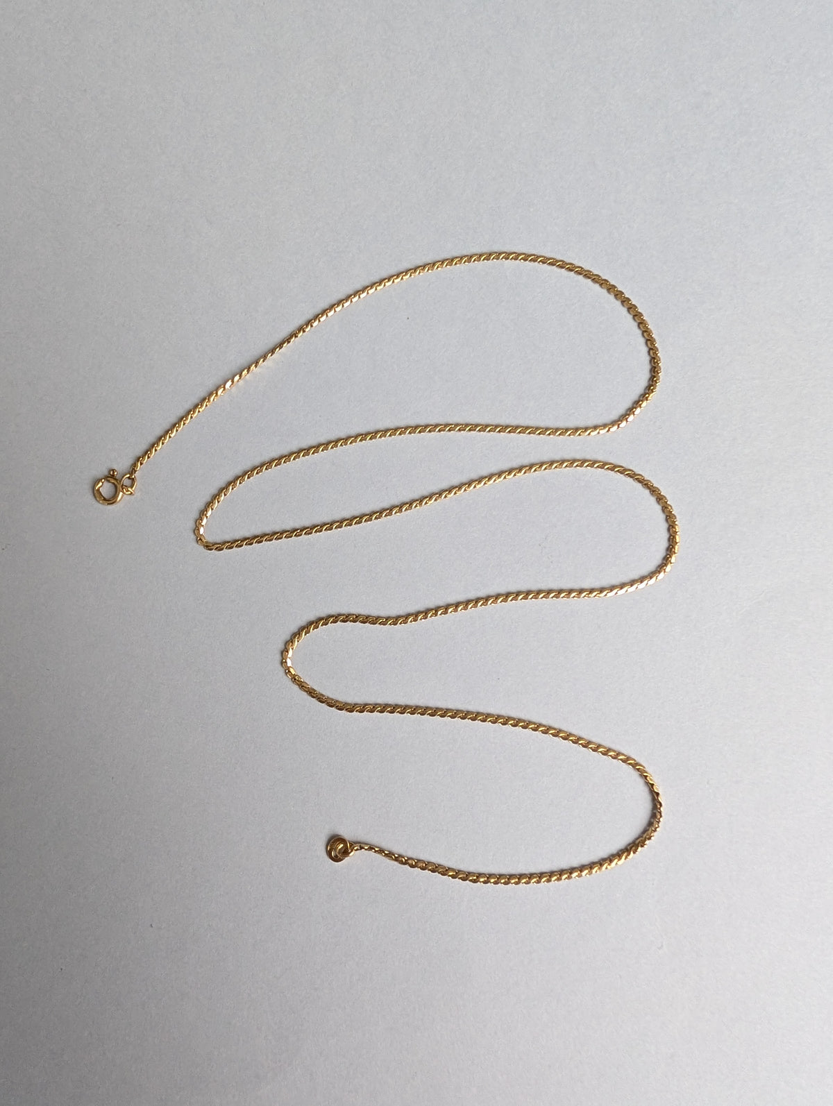 18ct Yellow Serpentine Chain