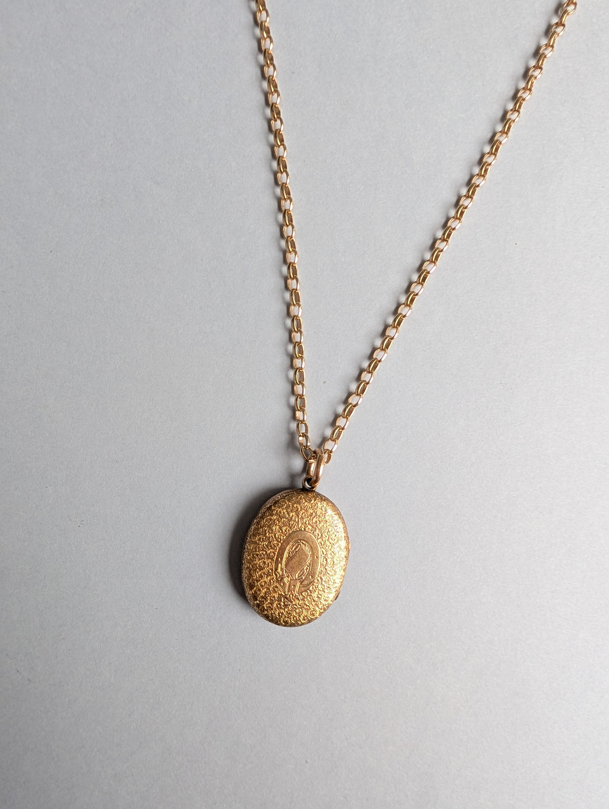 Mid-Tone Victorian Engraved Locket
