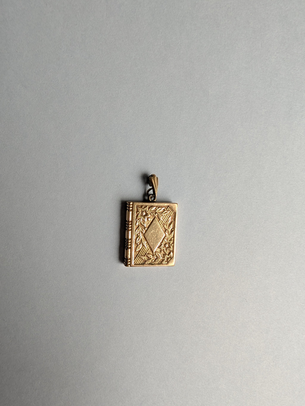 Mid-Tone Gold Book Locket