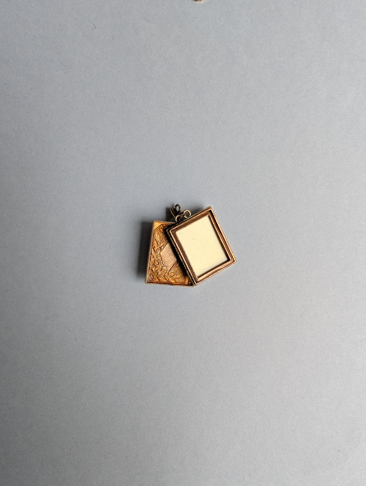 Mid-Tone Gold Book Locket