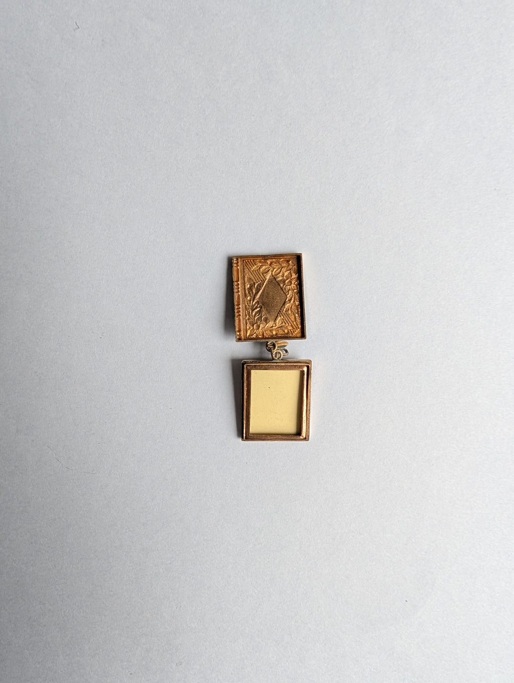 Mid-Tone Gold Book Locket