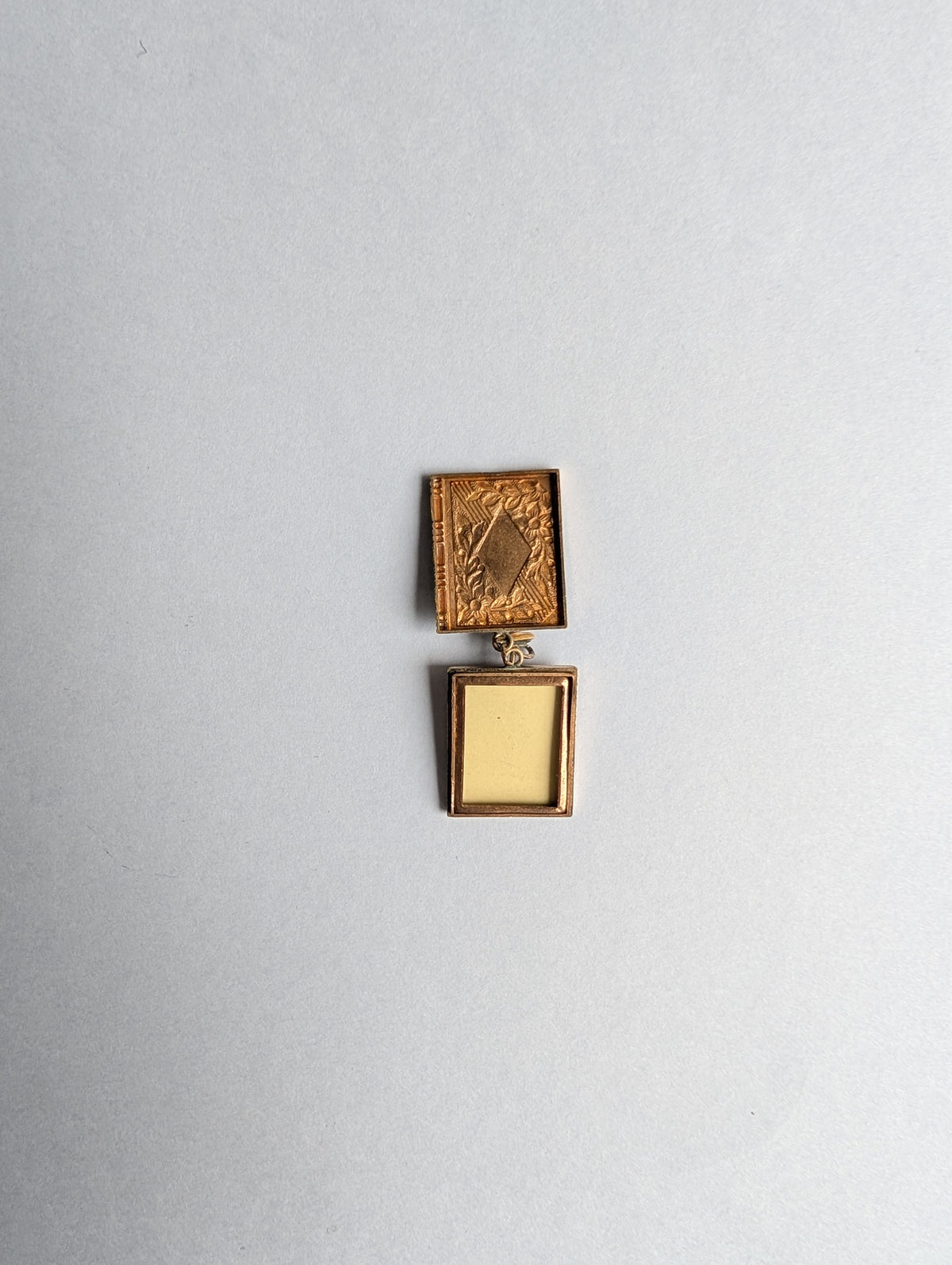 Mid-Tone Gold Book Locket