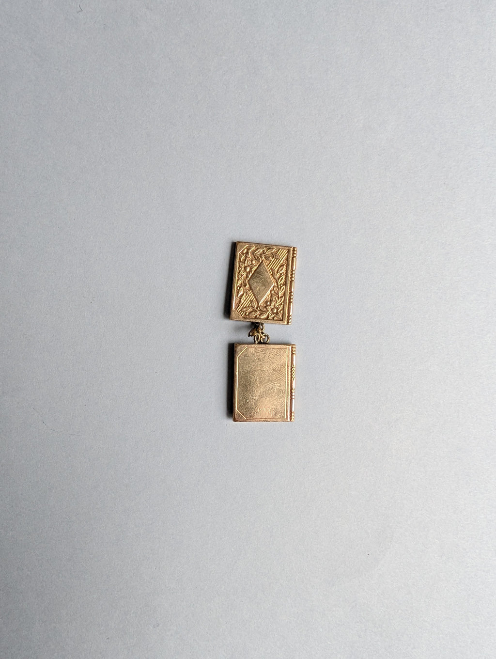 Mid-Tone Gold Book Locket