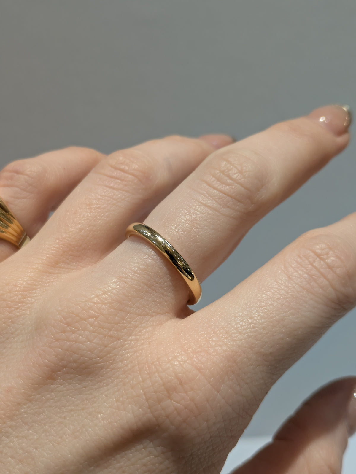 18ct High Dome Fine Gold Band