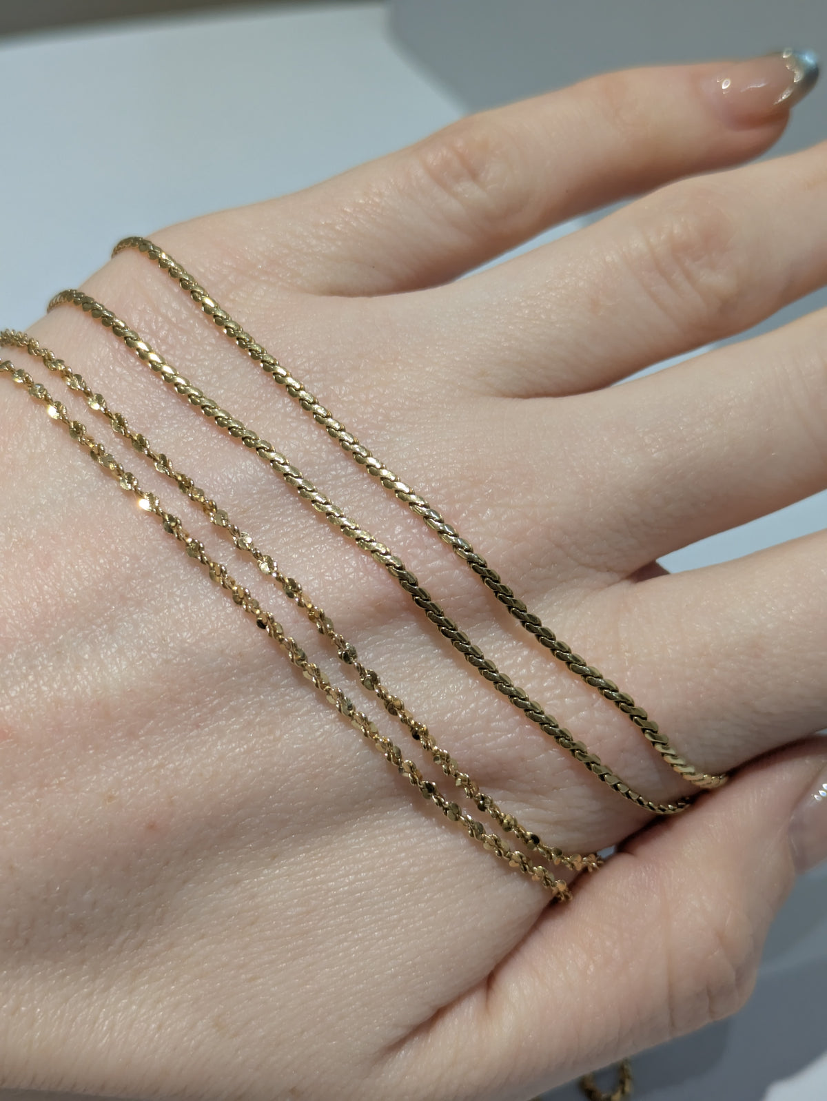 18ct Yellow Serpentine Chain