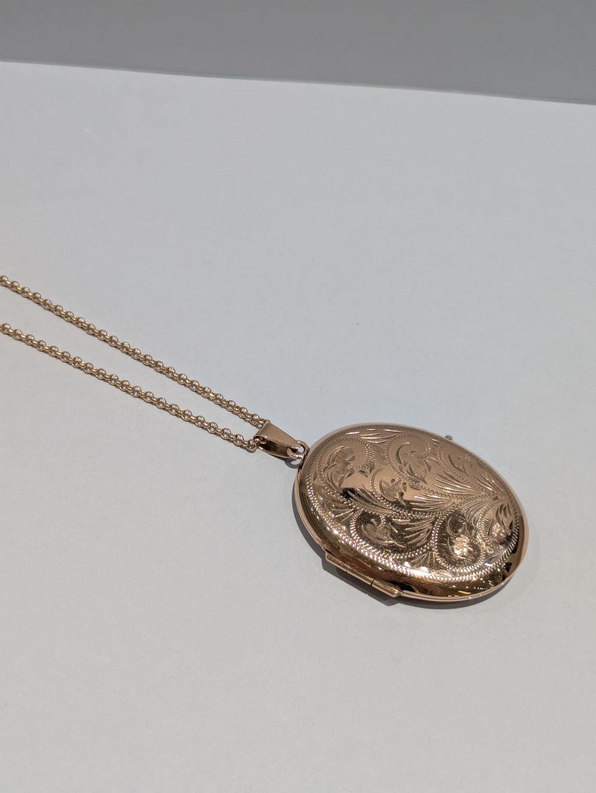 Rose Gold Circle Belcher Chain