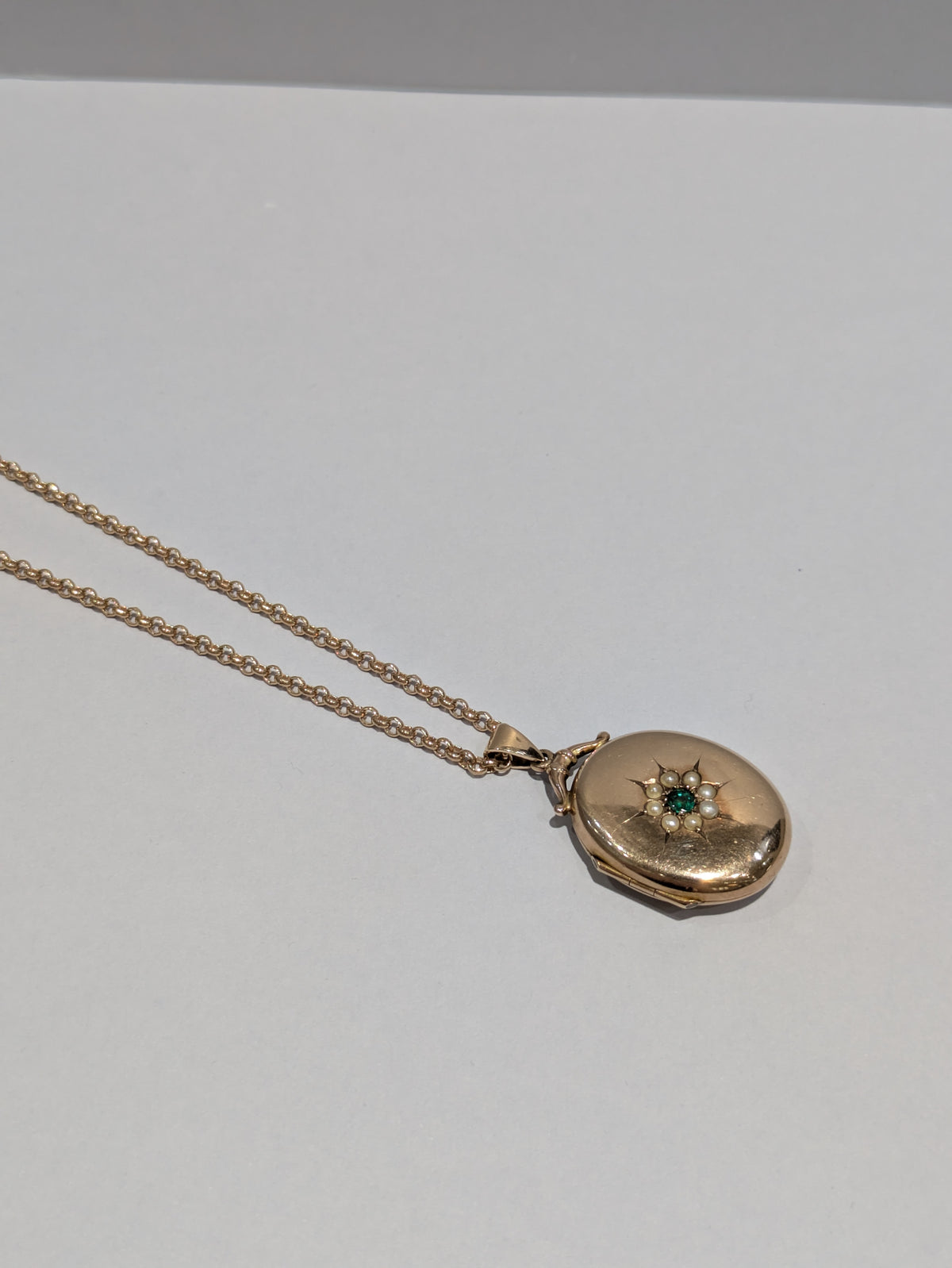 Rose Gold Circle Belcher Chain