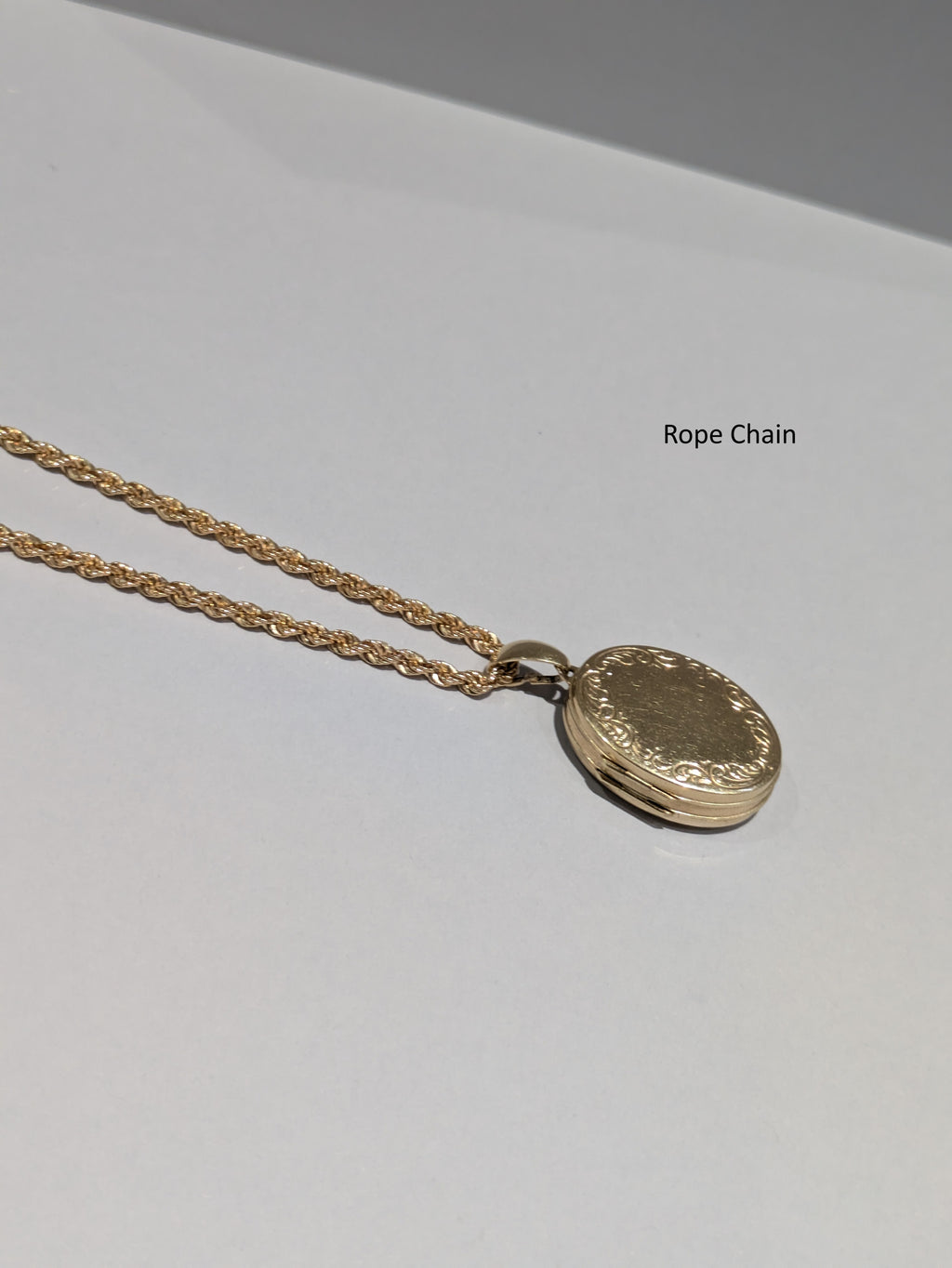 Mid-Tone Gold Double Sided Locket