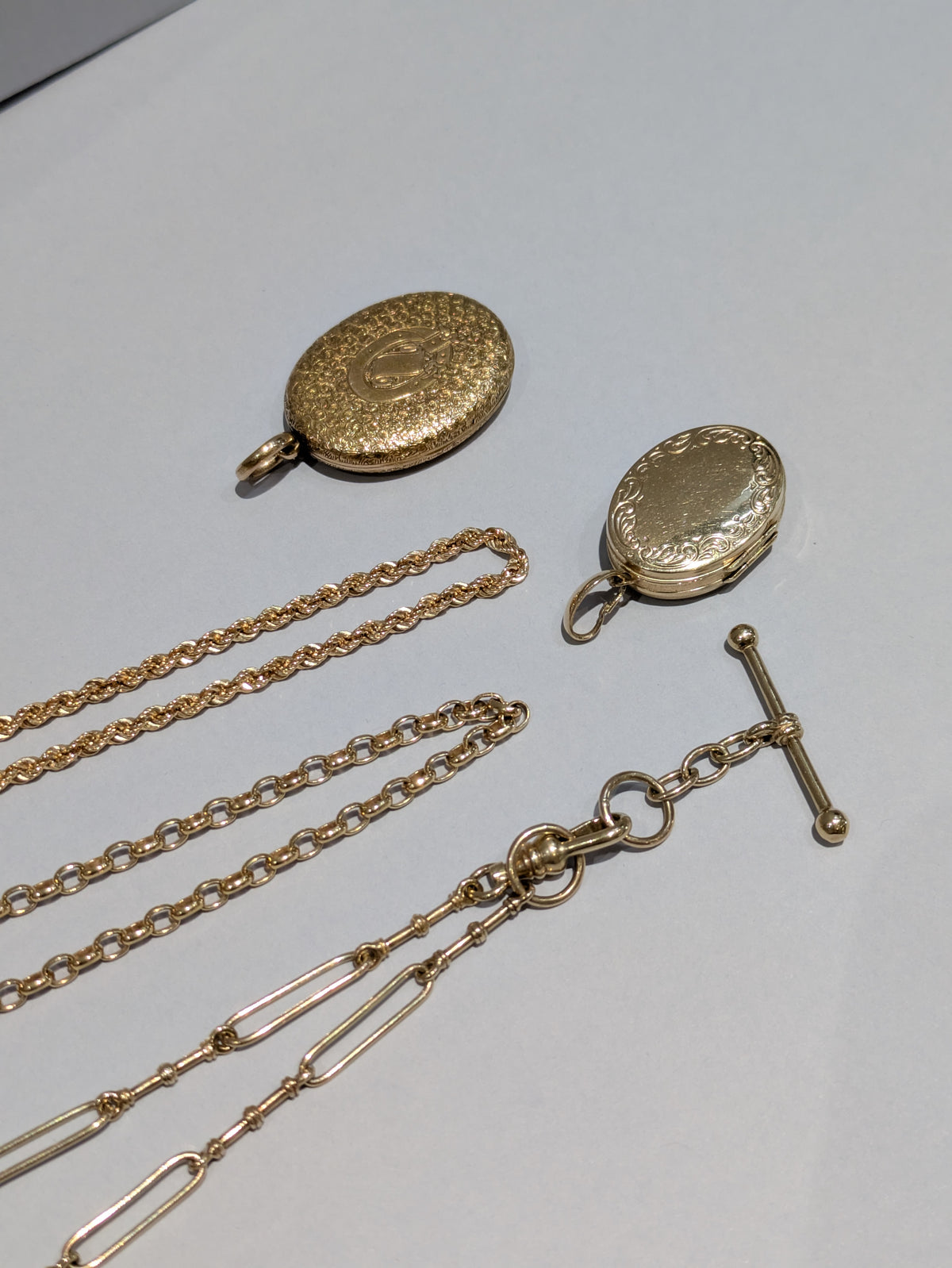 Mid-Tone Yellow Gold Fob Chain