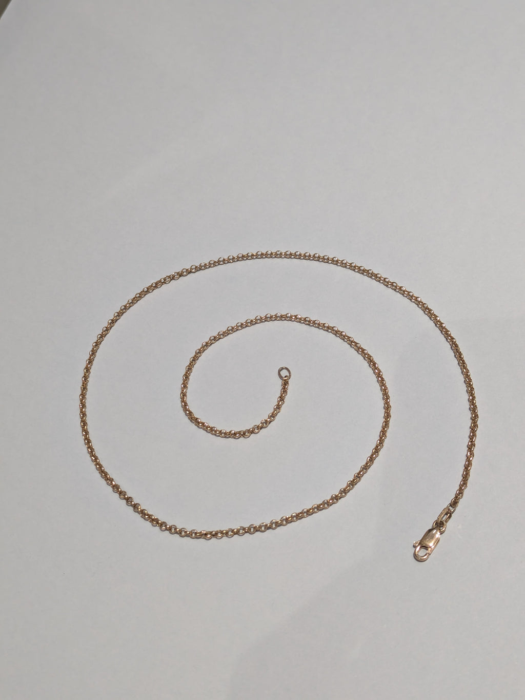 Rose Gold Circle Belcher Chain