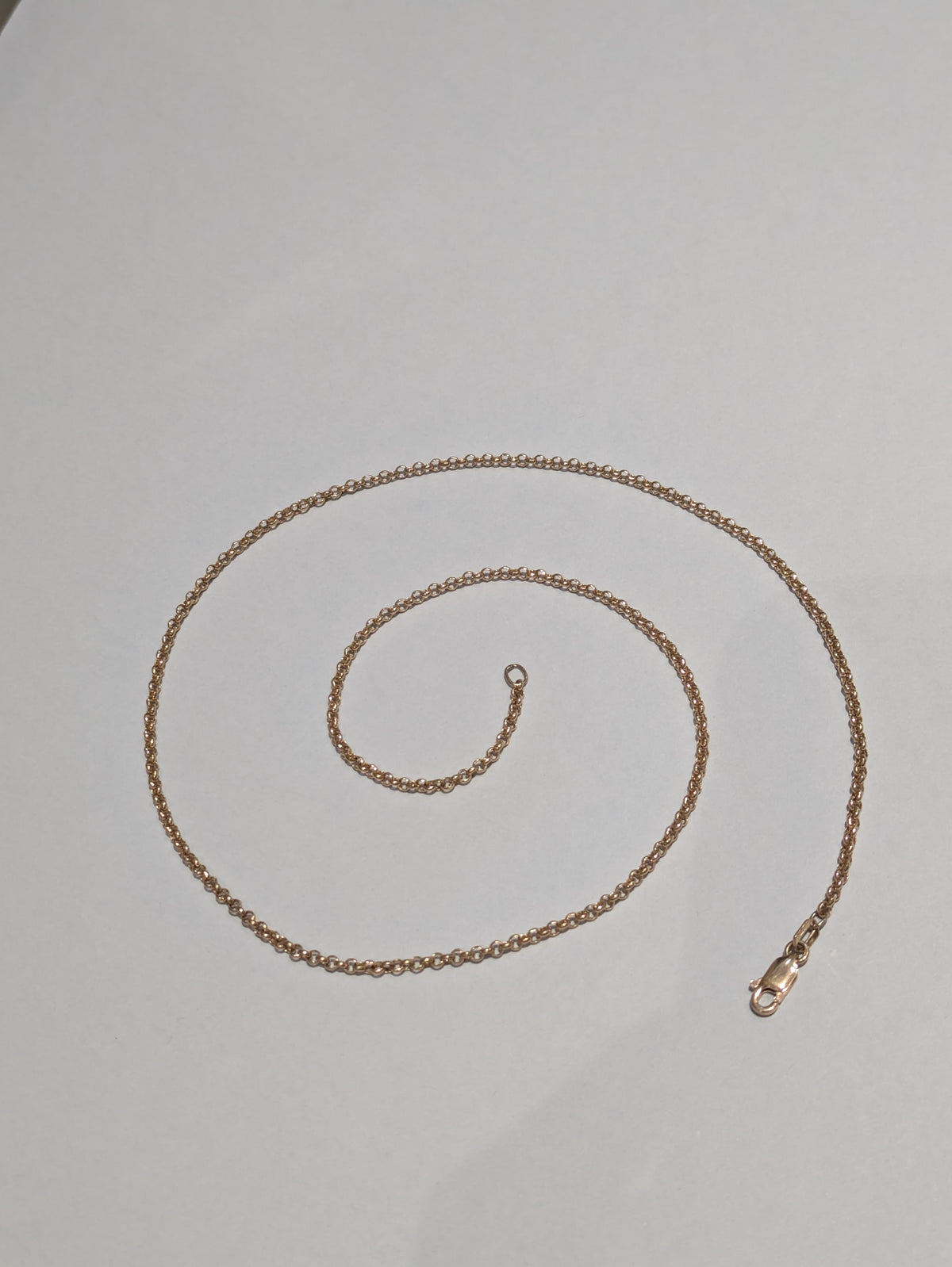 Rose Gold Circle Belcher Chain