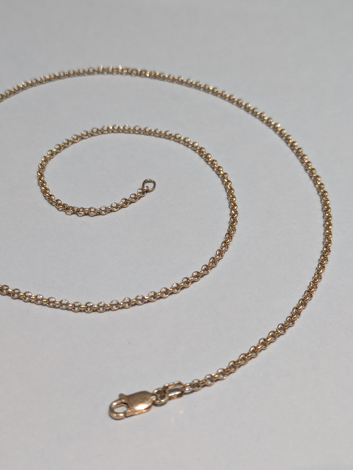 Rose Gold Circle Belcher Chain