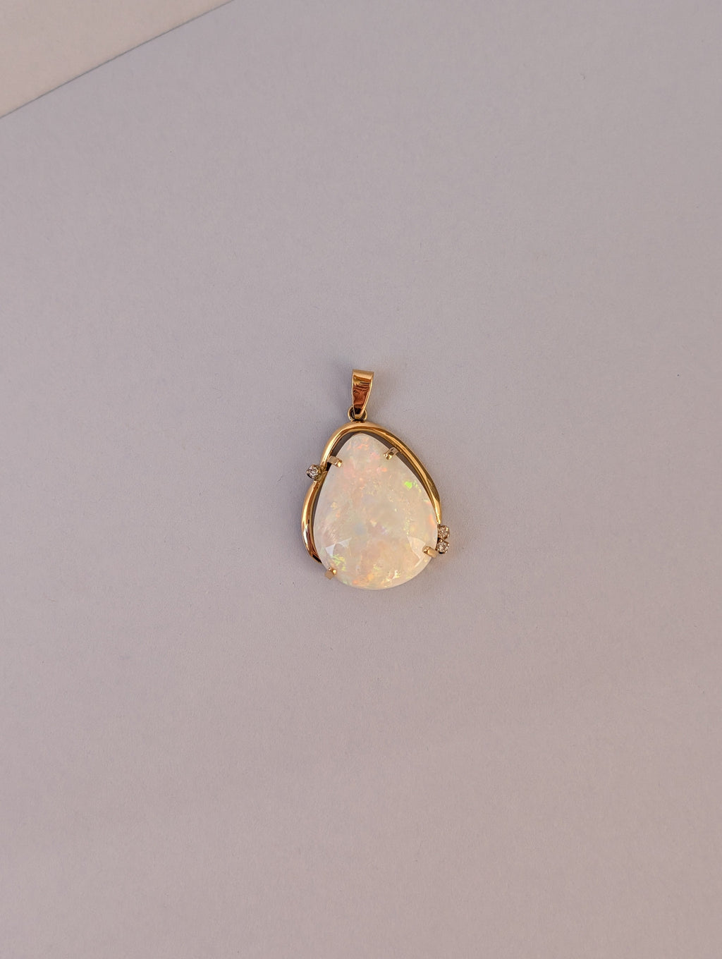 Large Teardrop Opal Pendant