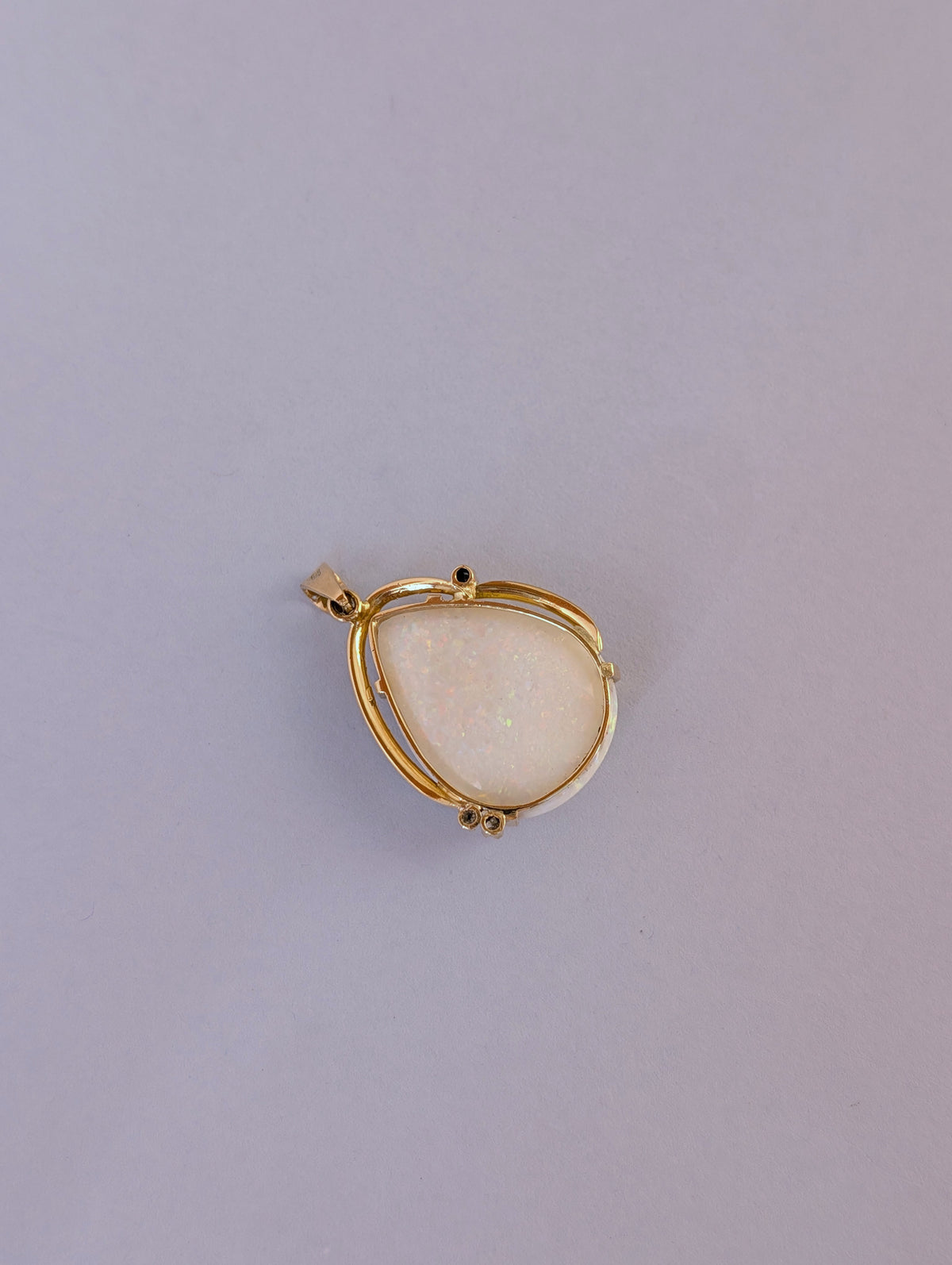 Large Teardrop Opal Pendant