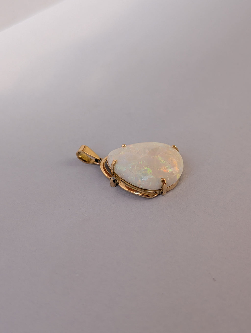 Large Teardrop Opal Pendant