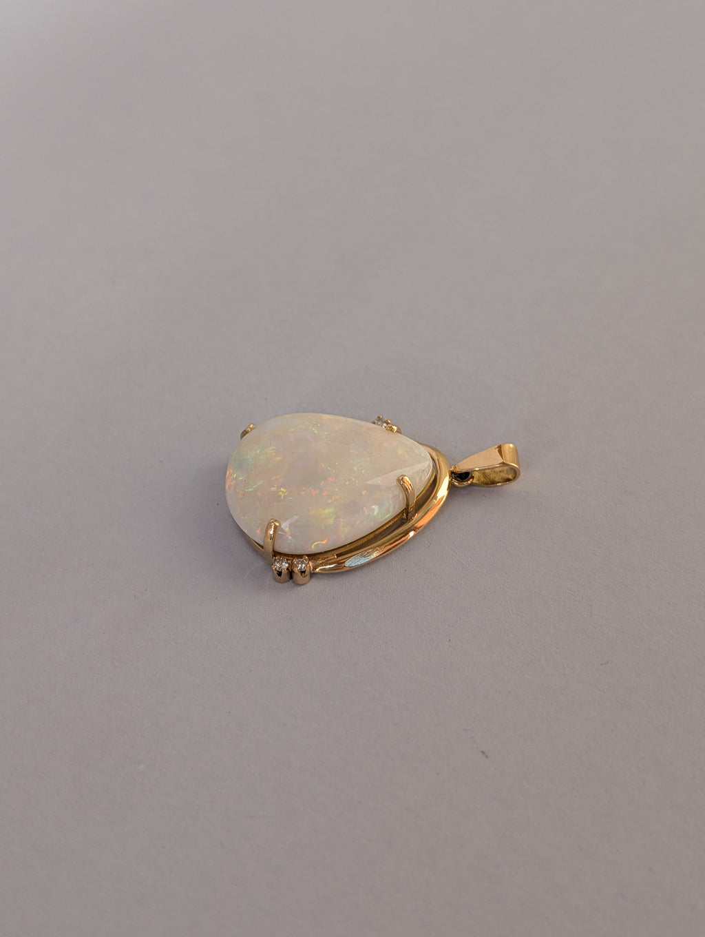 Large Teardrop Opal Pendant