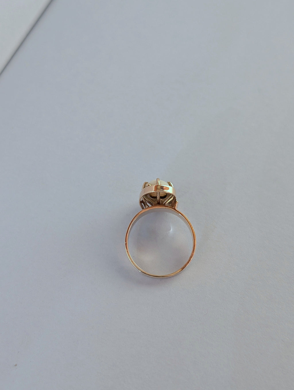 Long Oval Opal Ring