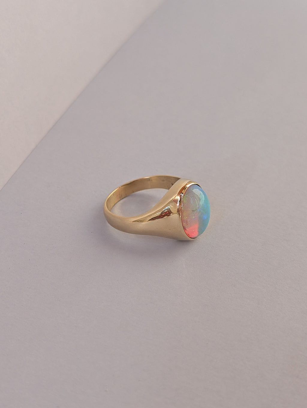 Chunky Crystal Opal Signet