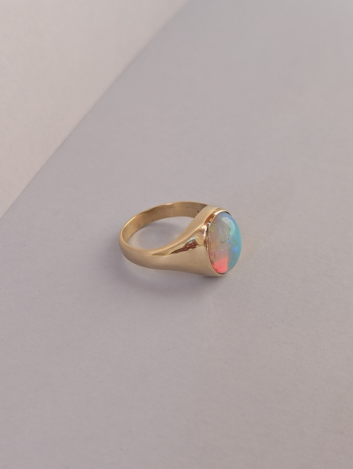 Chunky Crystal Opal Signet