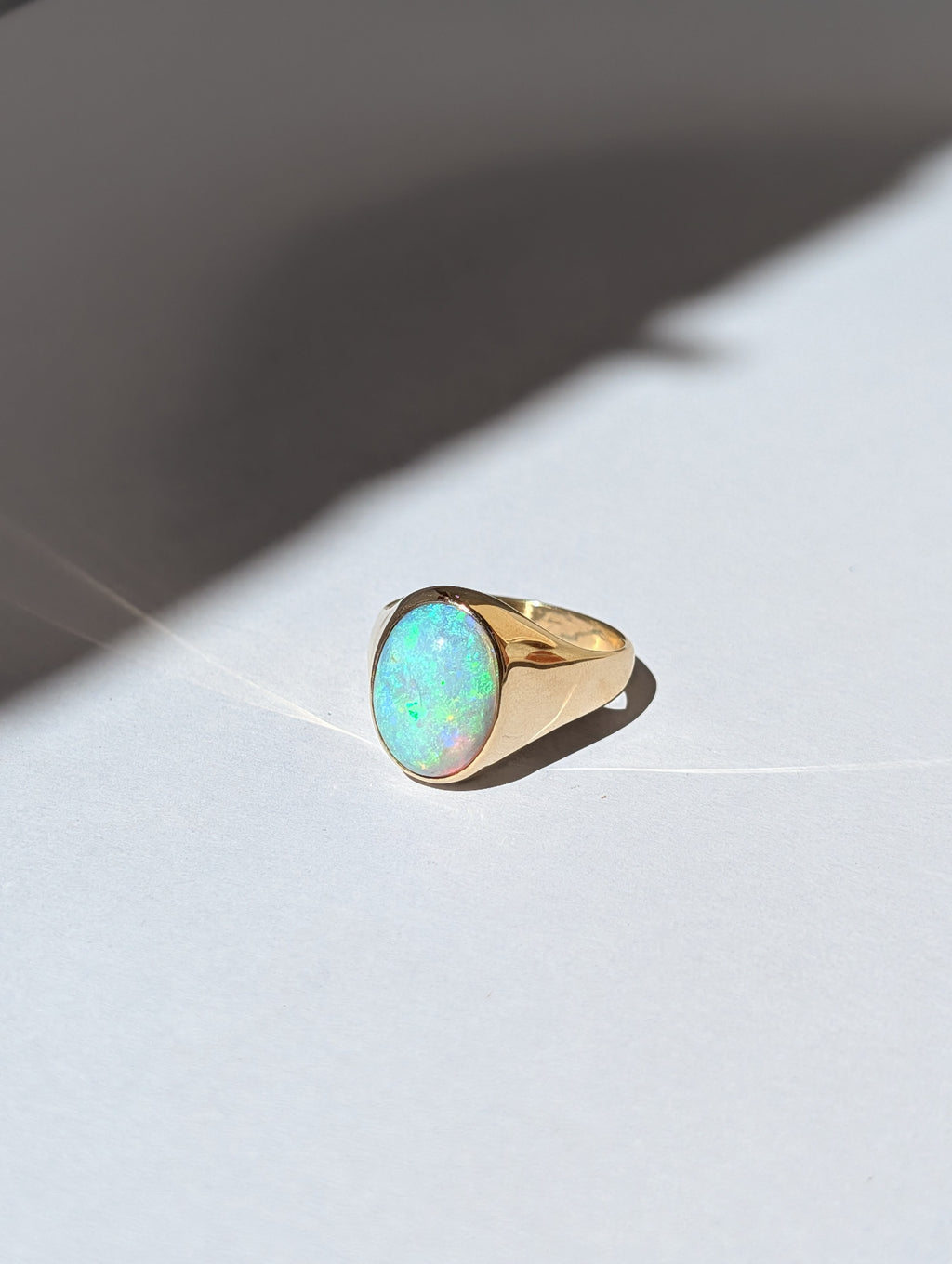Chunky Crystal Opal Signet