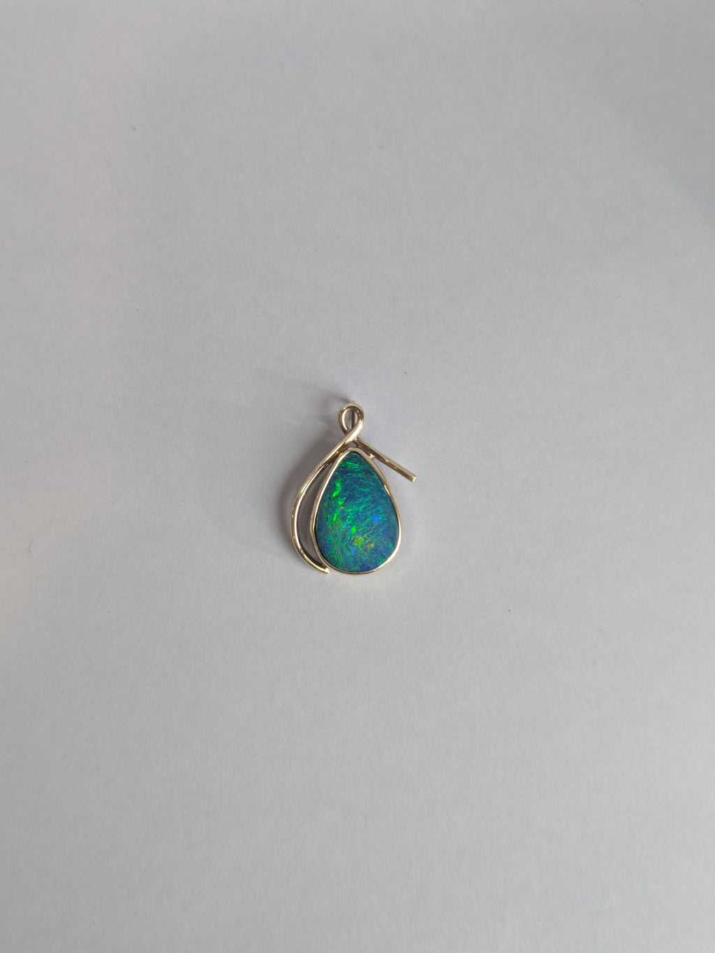 Black Opal Doublet Pendant