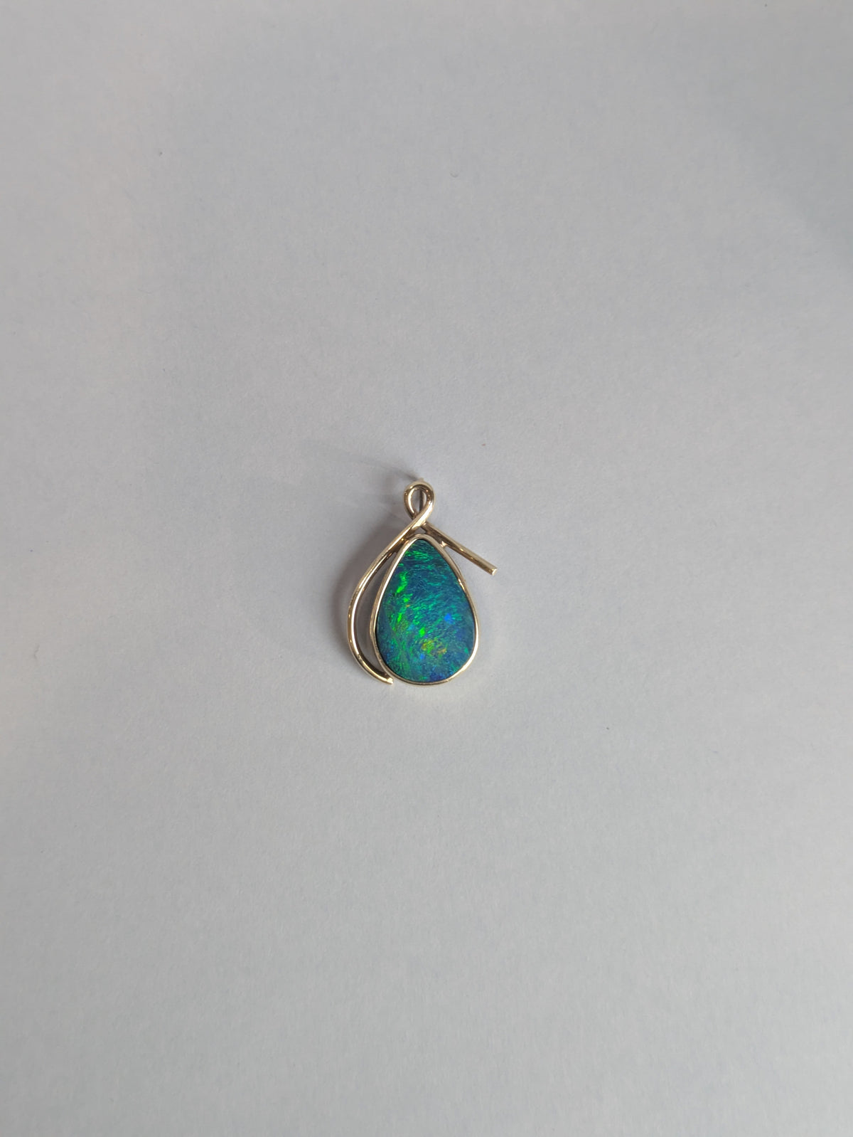Black Opal Doublet Pendant