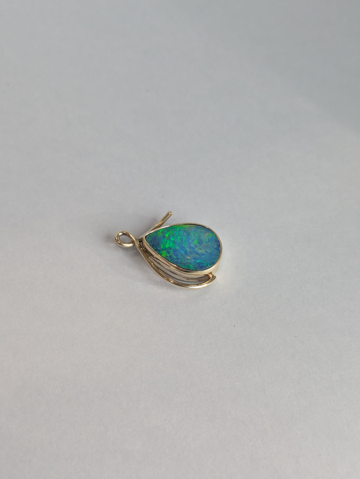 Black Opal Doublet Pendant