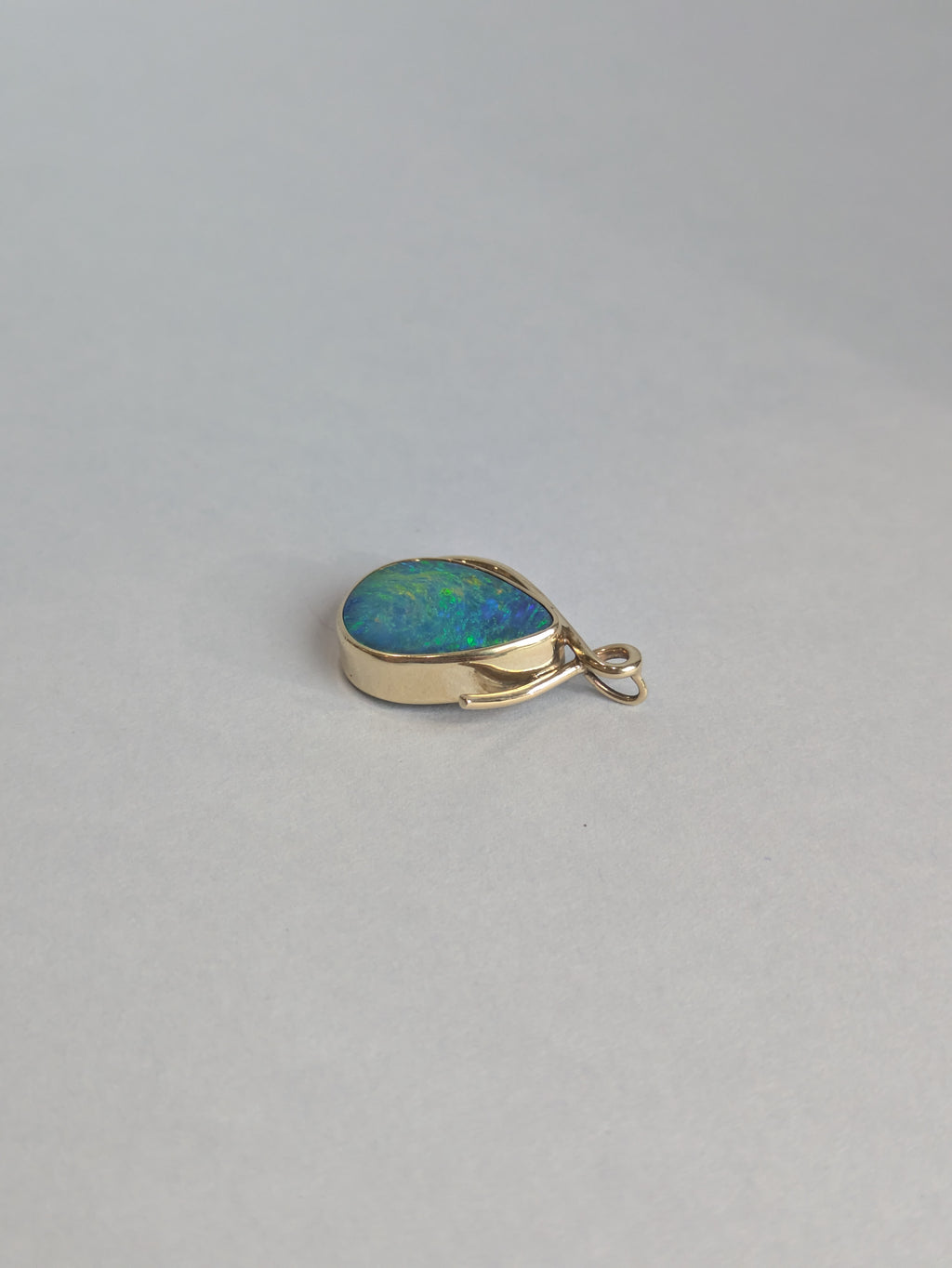 Black Opal Doublet Pendant