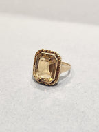 Gold and Citrine Cocktail Ring 