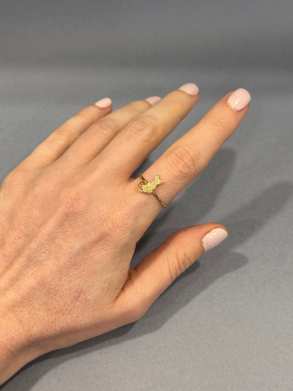 Yellow Gold Cat Ring