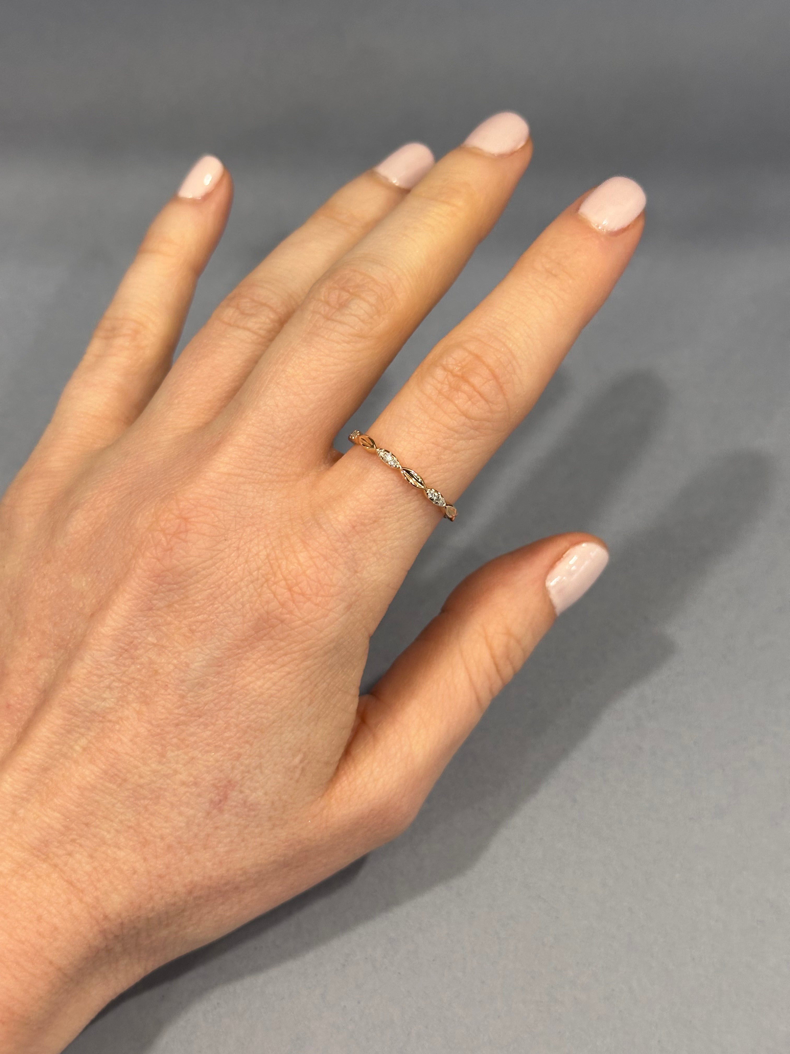 Rose Gold and Diamond Fine Band