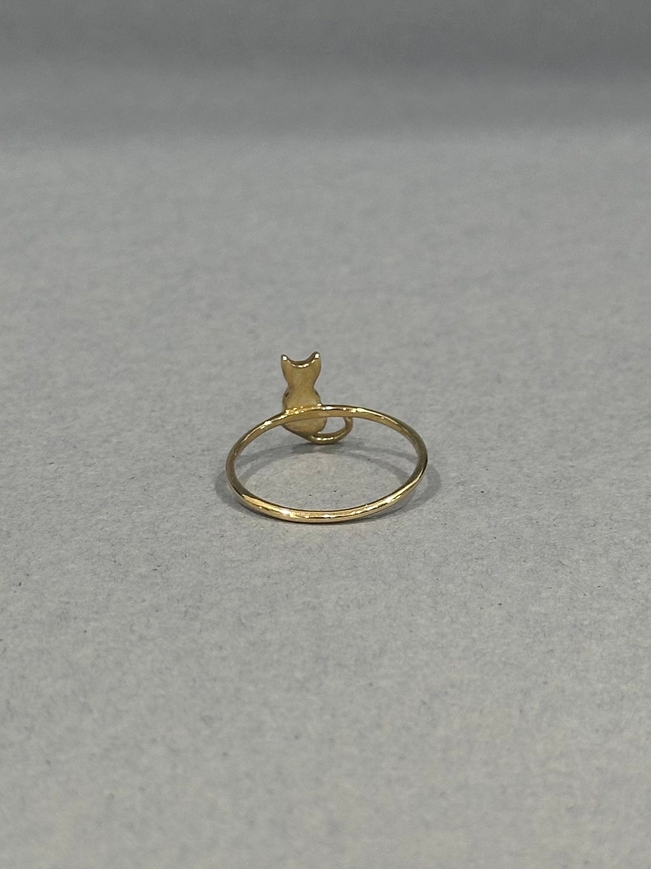 Yellow Gold Cat Ring