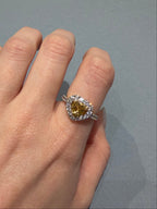 Citrine Heart Ring